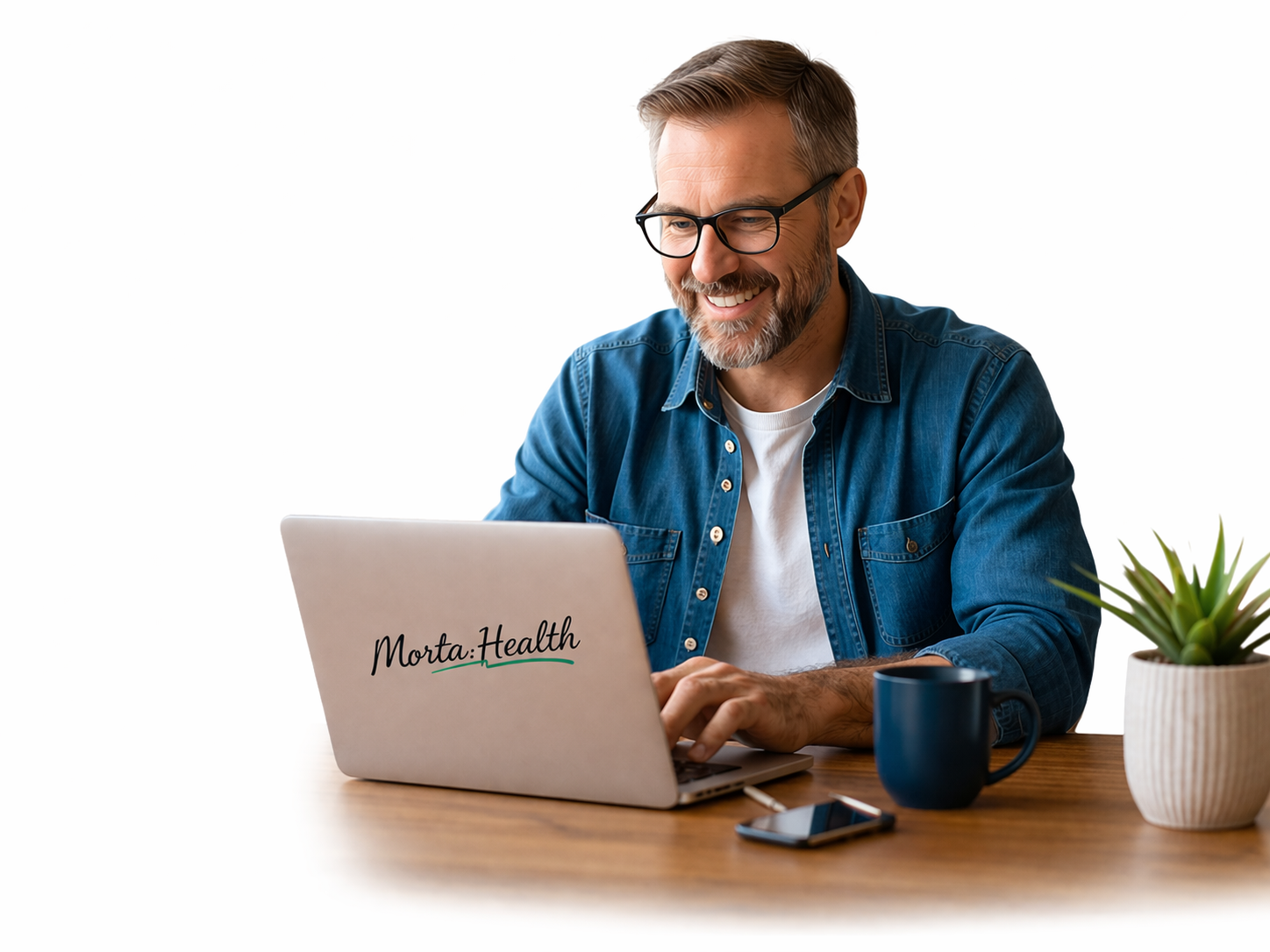Person using Will by Morta.Health on a laptop